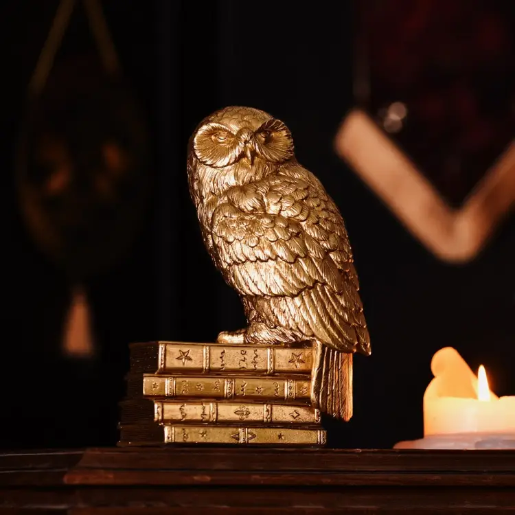 HARRY POTTER - Hedwige - Złota figurka 20 cm