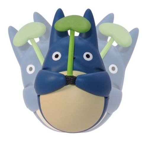 MY NEIGHBOR TOTORO - Niebieski Totoro z liściem - Figurka Culbuto 5,8 cm