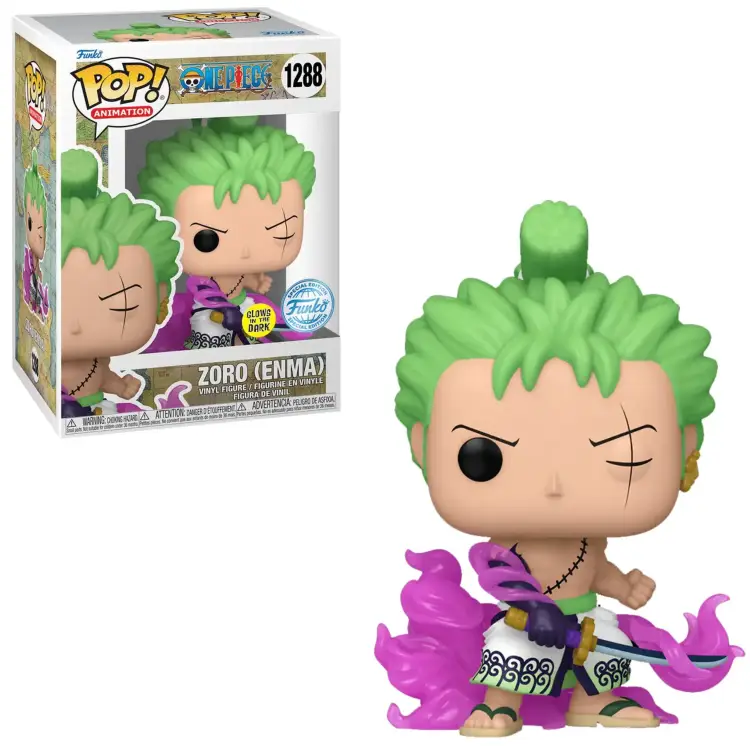 Funko POP! One Piece - Roronoa Zoro with Enma (GITD) #1288