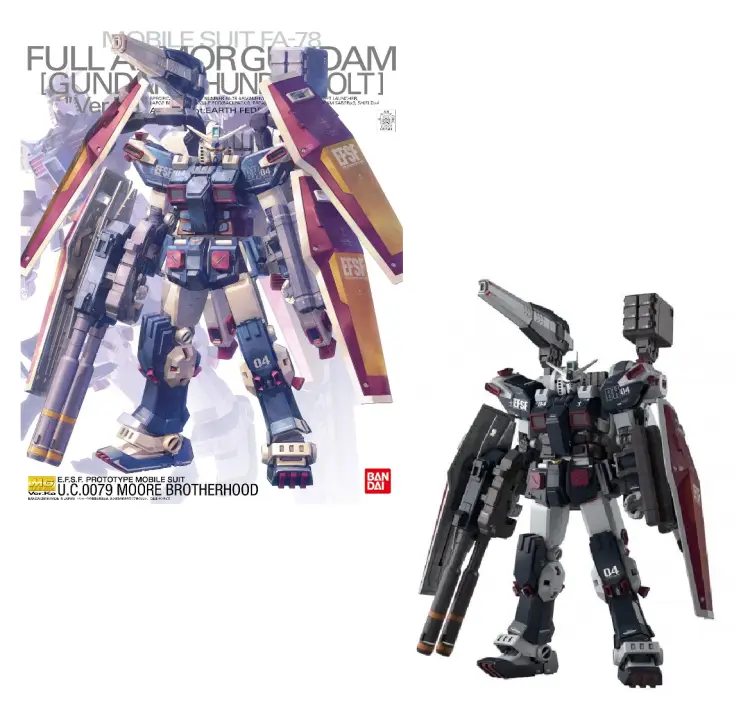 GUNDAM - MG 1/100 FA-78 Gundam Thunderbolt w pełnym pancerzu - Zestaw modelarski