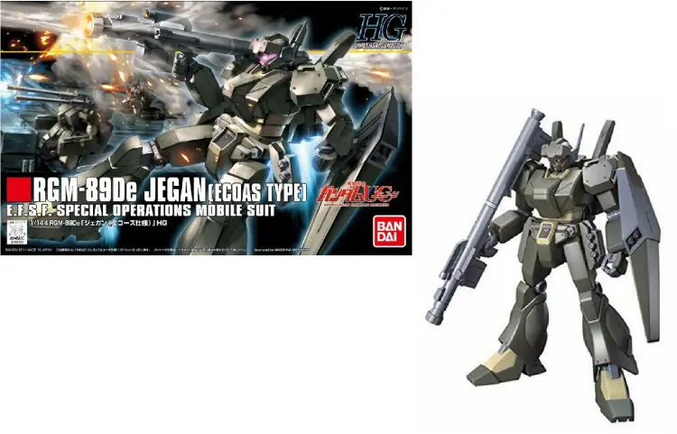 GUNDAM - Zestaw modelarski HGUC 1/144 RGM-89DE typu Jegan Ecoas