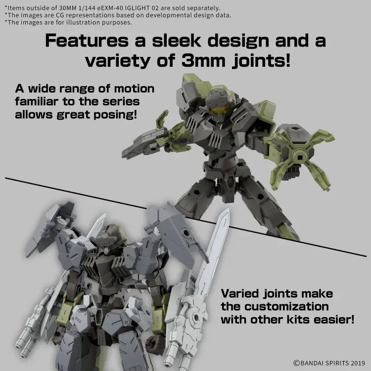 30MM - 1/144 eEXM-40 IGLIGHT 02 - Zestaw modelarski