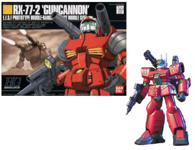 GUNDAM - HGUC 1/144 Guncannon Mass Production Type - Zestaw modelarski