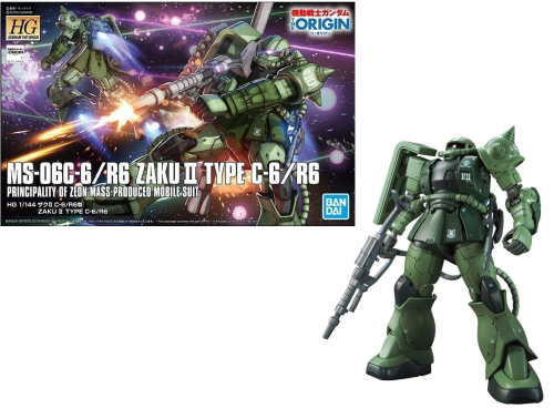 GUNDAM - Zestaw modelarski - HG 1/144 - Zaku II Typ C-6/R6
