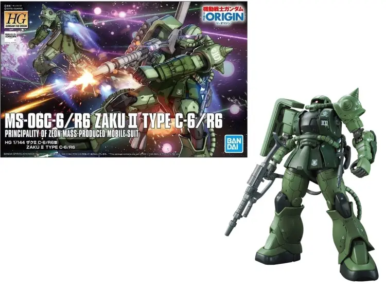 GUNDAM - Zestaw modelarski - HG 1/144 - Zaku II Typ C-6/R6