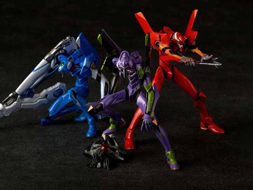 EVANGELION - Jednostka-01 / Jednostka-02 / Prototyp-00 - Zestaw modelarski Artpla 12 cm