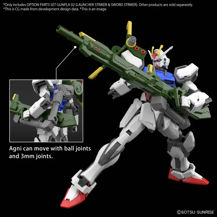 GUNDAM - Zestaw części opcjonalnych Gunpla 2 (wyrzutnia/ostrze miecza) - Zestaw modelarski