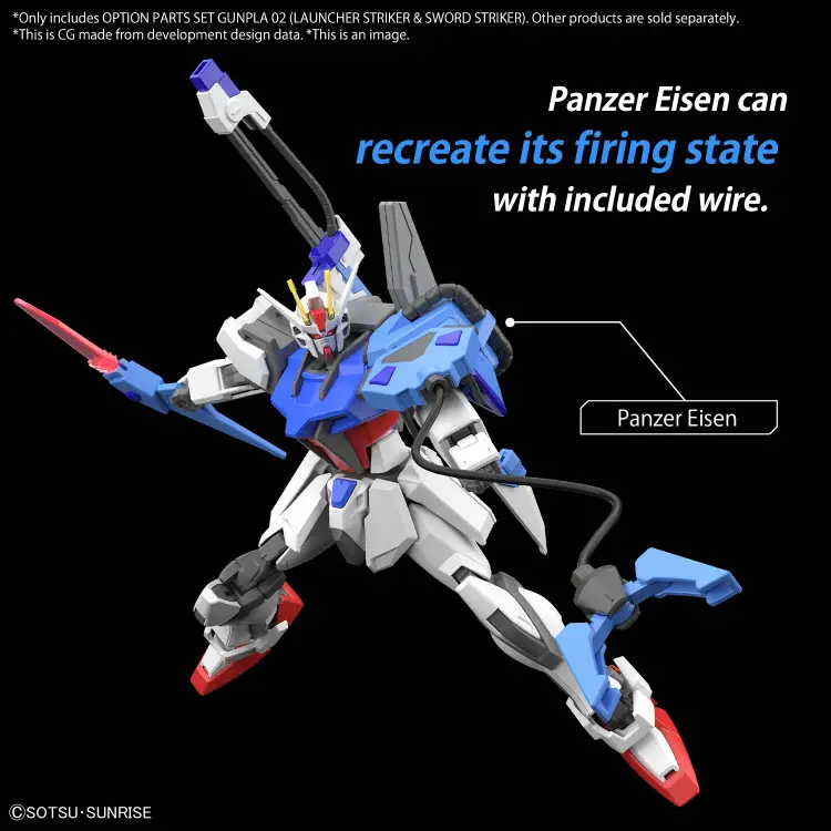 GUNDAM - Zestaw części opcjonalnych Gunpla 2 (wyrzutnia/ostrze miecza) - Zestaw modelarski