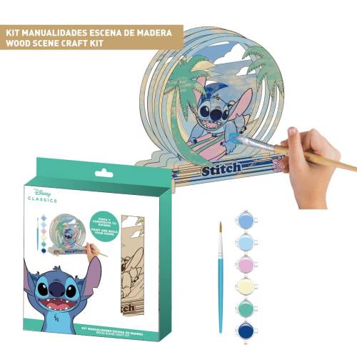 STITCH - Zestaw modeli drewnianych - pomaluj i zbuduj swoją scenę