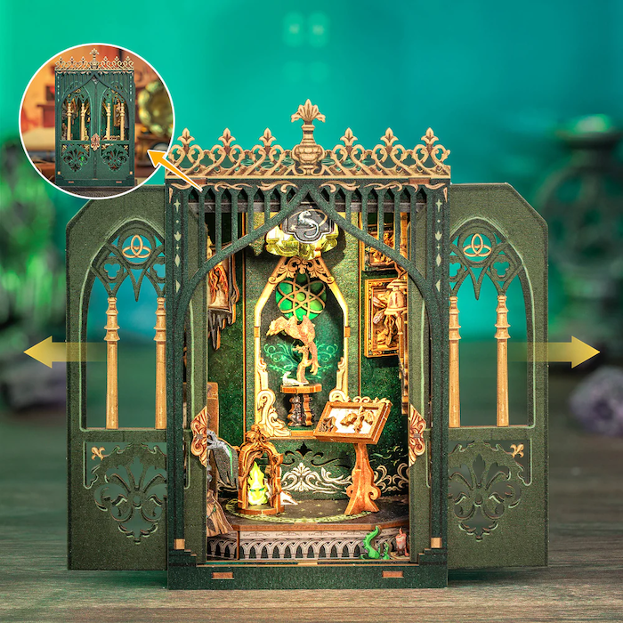 MINIATUROWY DOMEK - DIY - Zielnik ciemności - 90 elementów + oświetlenie LED