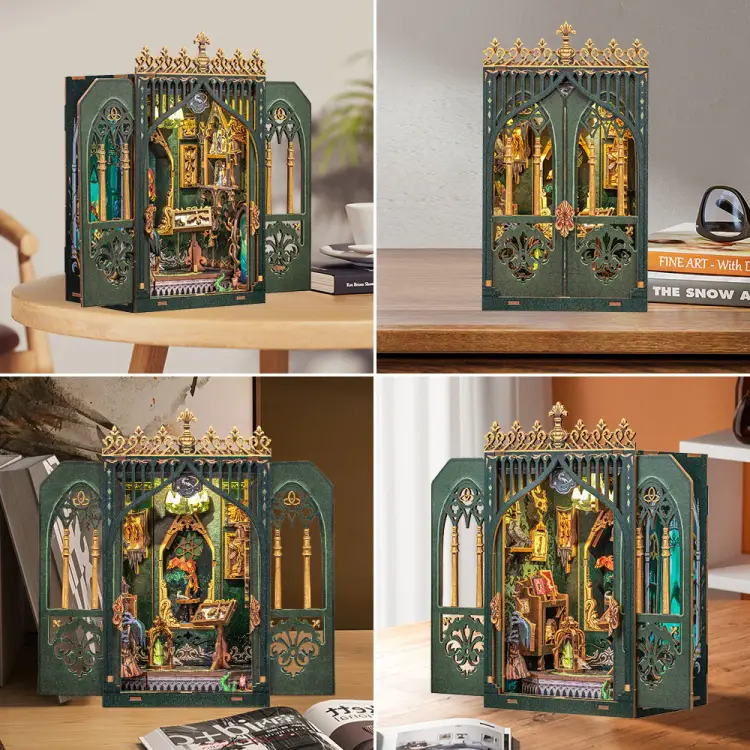 MINIATUROWY DOMEK - DIY - Zielnik ciemności - 90 elementów + oświetlenie LED