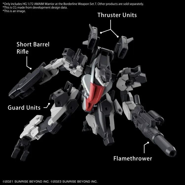 AMAIM - HG 1/72 AMAIM Weapon Set 7 - Zestaw modelarski