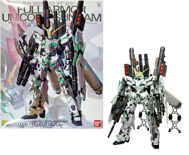 GUNDAM - MG 1/100 RX-0 Full Armor Unicorn Ver.Ka - Zestaw modelarski 18 cm