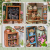 MINIATUROWY DOMEK - DIY - Kwiaciarnia na Polach Elizejskich - 199szt + Oświetlenie LED
