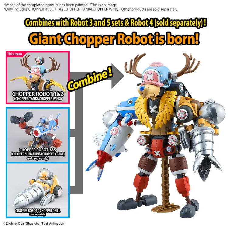 ONE PIECE - Chopper Robot 1&2 (Chopper Tank & Chopper Wing) - Zestaw modelarski