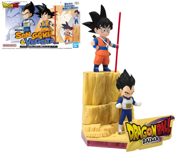 DRAGON BALL DAIMA - Son Goku (mini) i Vegeta (mini) - Zestaw modelarski