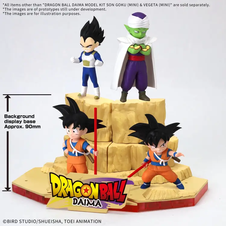 DRAGON BALL DAIMA - Son Goku (mini) i Vegeta (mini) - Zestaw modelarski
