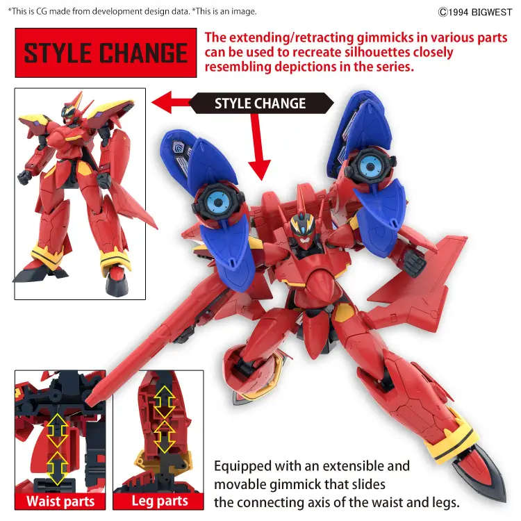 Zestaw modelarski MACROSS -HG 1/100 VF-19 Custom Fire Valkyrie z wzmocnieniem dźwięku