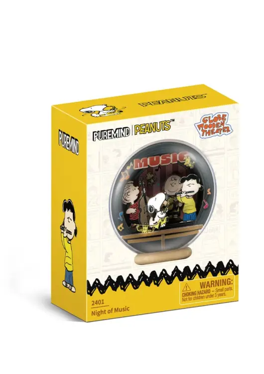PEANUTS - Noc muzyki - drewniany model teatru Globe Theater