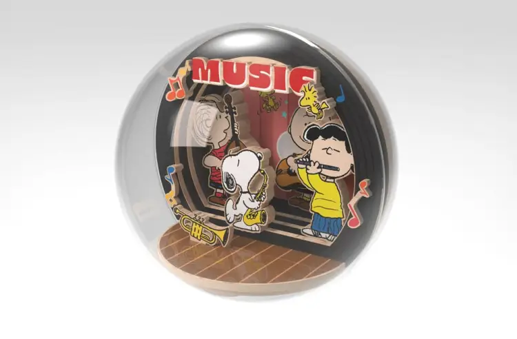 PEANUTS - Noc muzyki - drewniany model teatru Globe Theater