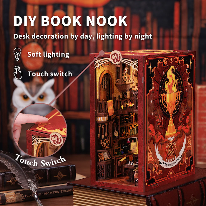ZESTAW KSIĄŻKOWY - DIY - Flame Common Room - 226szt + Oświetlenie LED