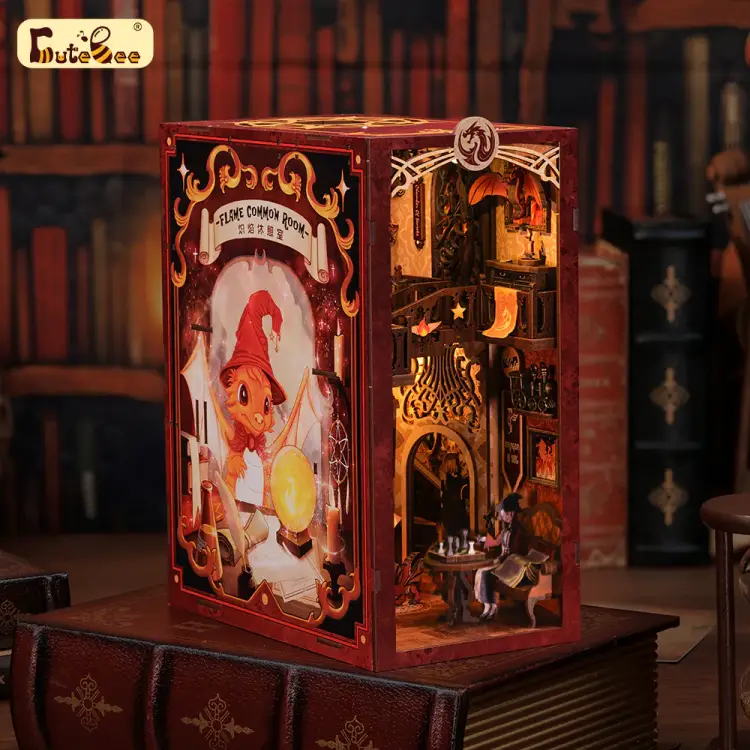 ZESTAW KSIĄŻKOWY - DIY - Flame Common Room - 226szt + Oświetlenie LED