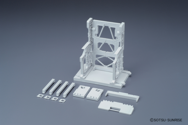 GUNDAM - Builders Parts System Base 001 White - Zestaw modelarski
