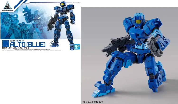 GUNDAM - 30MM eEXM-17 Alto Blue - Zestaw modelarski