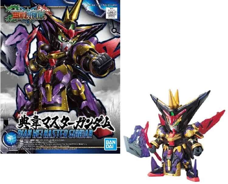 GUNDAM - SD - Sangoku Sokets Dian Wei Gundam Master - Zestaw modelarski - 8 cm