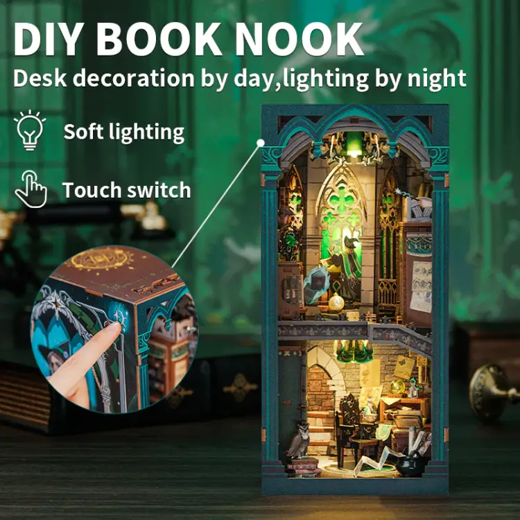ZESTAW KSIĄŻEK - DIY - Wspólny pokój ciemności - 150szt + oświetlenie LED