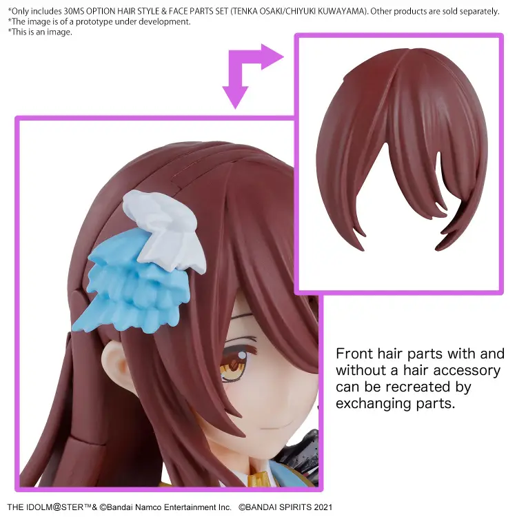 THE IDOLMASTER - 30MS Opcja fryzury i zestaw części twarzy - Zestaw modelarski