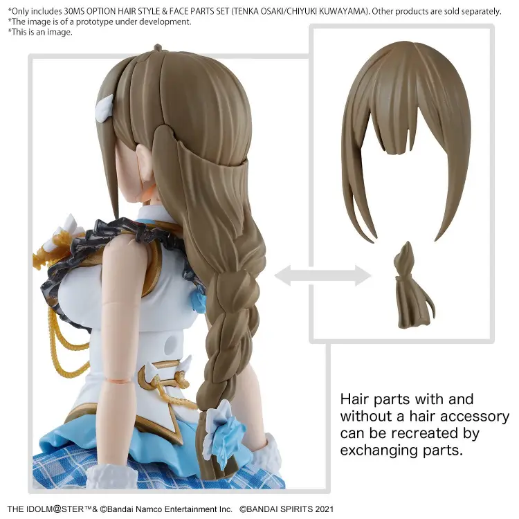 THE IDOLMASTER - 30MS Opcja fryzury i zestaw części twarzy - Zestaw modelarski