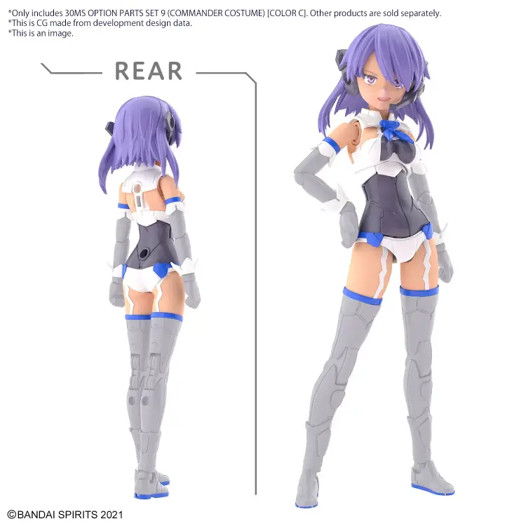 30MS - Zestaw części opcjonalnych 9 (kostium dowódcy w kolorze C) - Zestaw modelarski