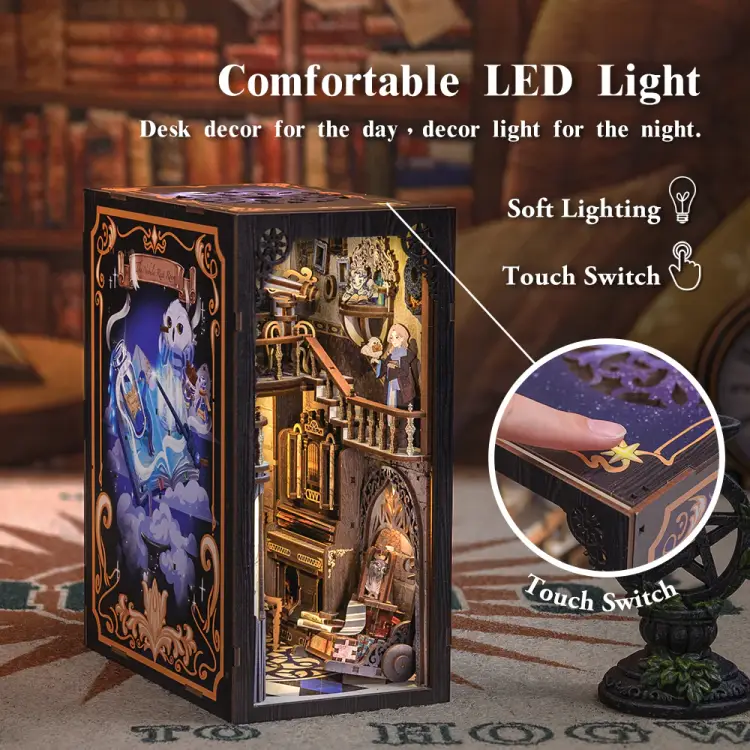 ZESTAW KSIĄŻKOWY - DIY - Nebula Common Room - 350szt + Oświetlenie LED