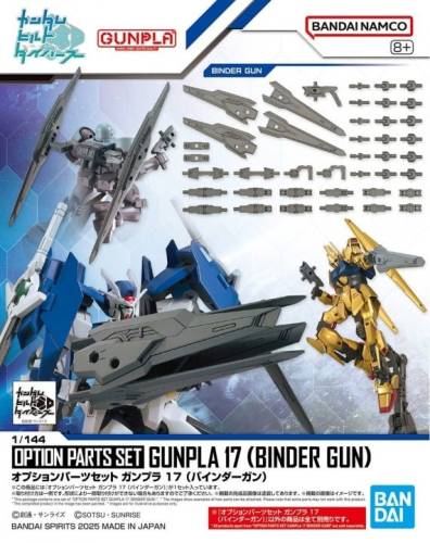 GUNDAM - Zestaw części opcjonalnych Gunpla 17 (Binder Gun) - Zestaw modelarski
