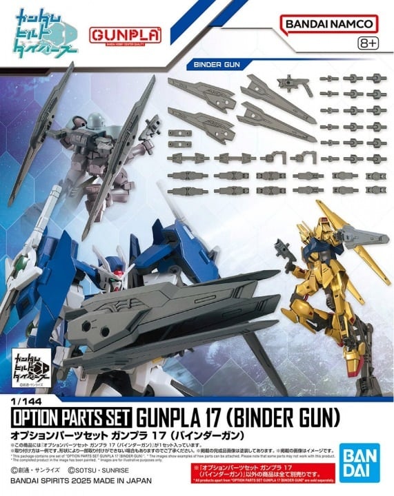 GUNDAM - Zestaw części opcjonalnych Gunpla 17 (Binder Gun) - Zestaw modelarski