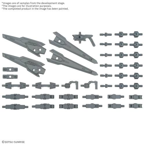 GUNDAM - Zestaw części opcjonalnych Gunpla 17 (Binder Gun) - Zestaw modelarski