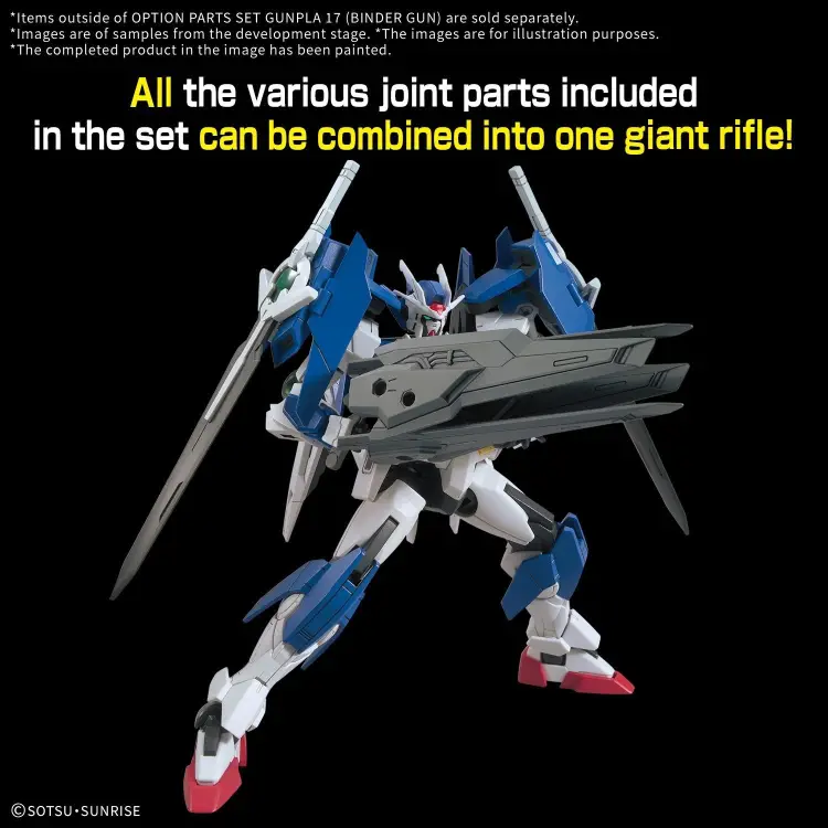 GUNDAM - Zestaw części opcjonalnych Gunpla 17 (Binder Gun) - Zestaw modelarski