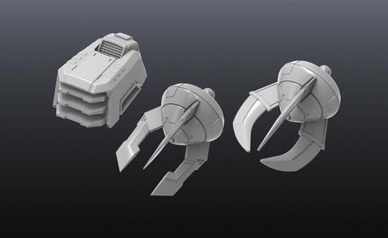 GUNDAM - Builders Parts HD 1/144 MS Ground 01 - Zestaw modelarski