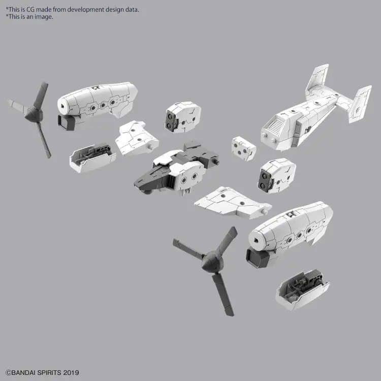 30MM - 1/144 Pojazd z rozszerzonym uzbrojeniem (wersja TILT ROTOR) - Zestaw modelarski