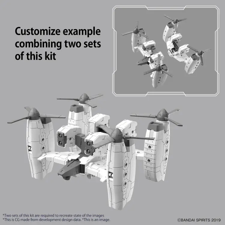 30MM - 1/144 Pojazd z rozszerzonym uzbrojeniem (wersja TILT ROTOR) - Zestaw modelarski