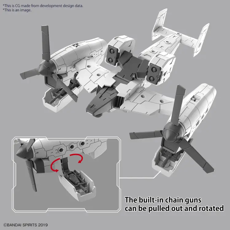30MM - 1/144 Pojazd z rozszerzonym uzbrojeniem (wersja TILT ROTOR) - Zestaw modelarski