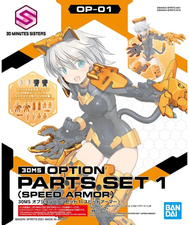 30MS - Zestaw opcjonalnych części nadwozia 1 (Speed Armor) - Zestaw modelarski
