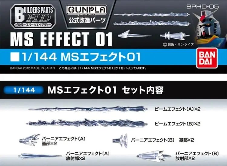 GUNDAM - Builders Parts HD 1/144 MS Effect 01 - Zestaw modelarski