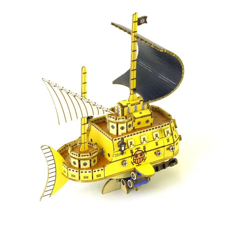 ONE PIECE - Law's Submarine - Zestaw modeli drewnianych 13,2x8,5x16 cm