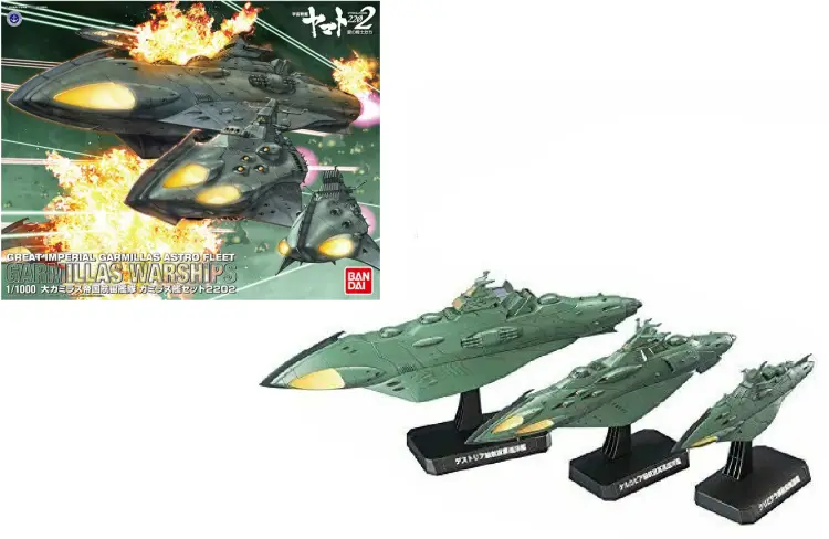 YAMATO - Star Blazers 2202 1/1000 Garmillas Warship 2202 - Zestaw modelarski
