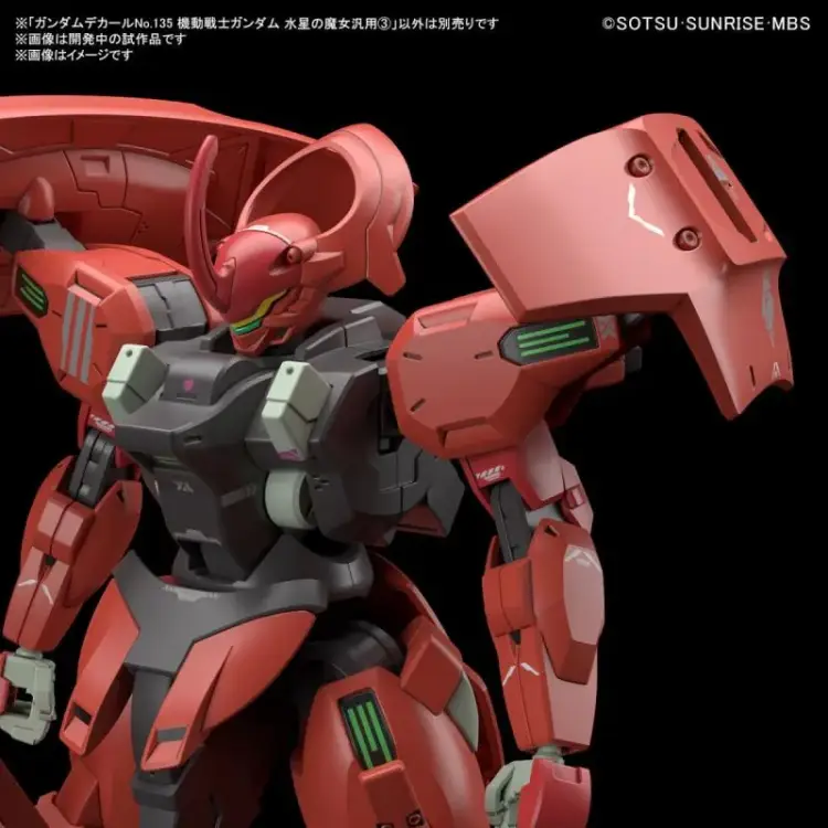 CZAROWNICA Z MERCURY - Kalkomania Gundam 135 - Zestaw modelarski