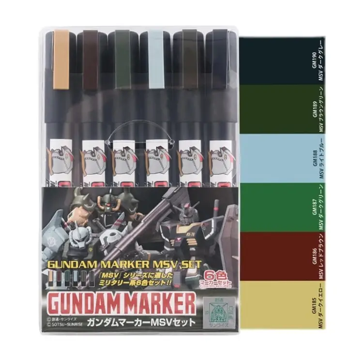 GUNDAM - Zestaw Gundam Marker AMS-127 MSV