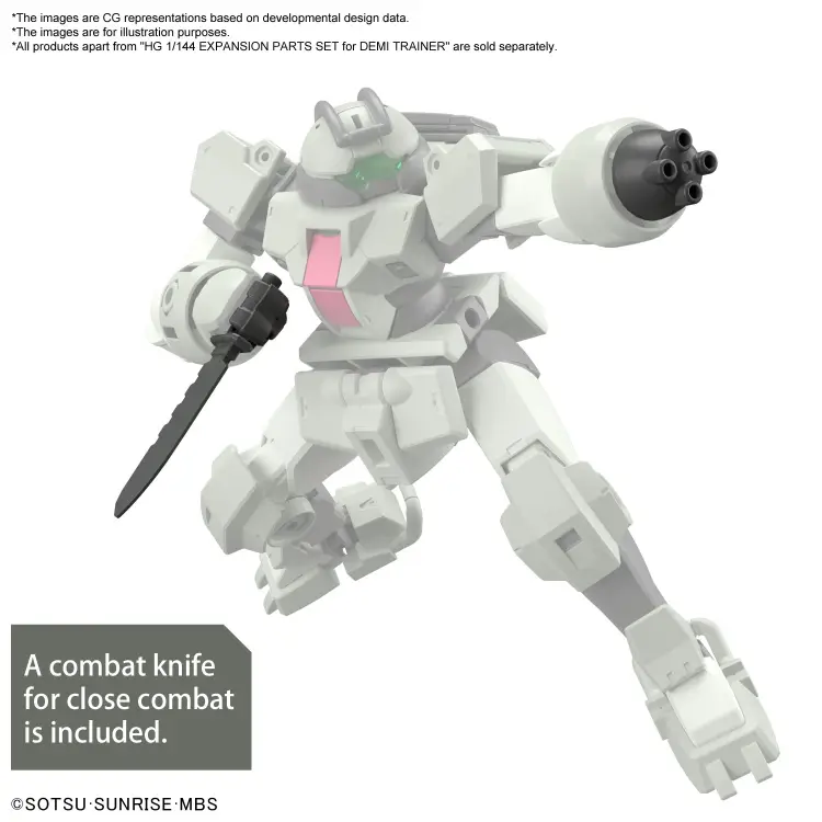 GUNDAM - Zestaw części rozszerzających HG 1/144 do Demi Trainer - Zestaw modelarski