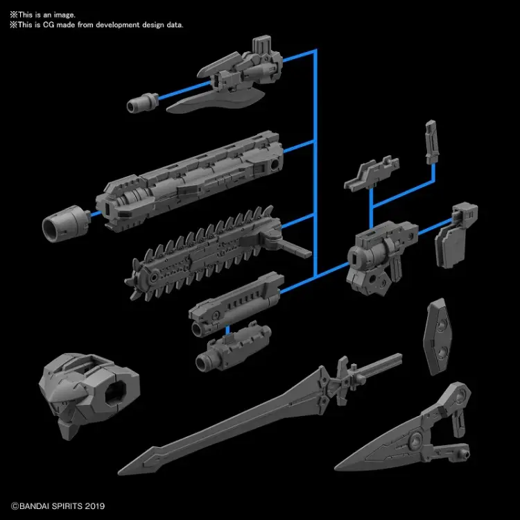 30MM - 30MM 1/144 Opcja broni 1 dla Rabiot - Zestaw modelarski